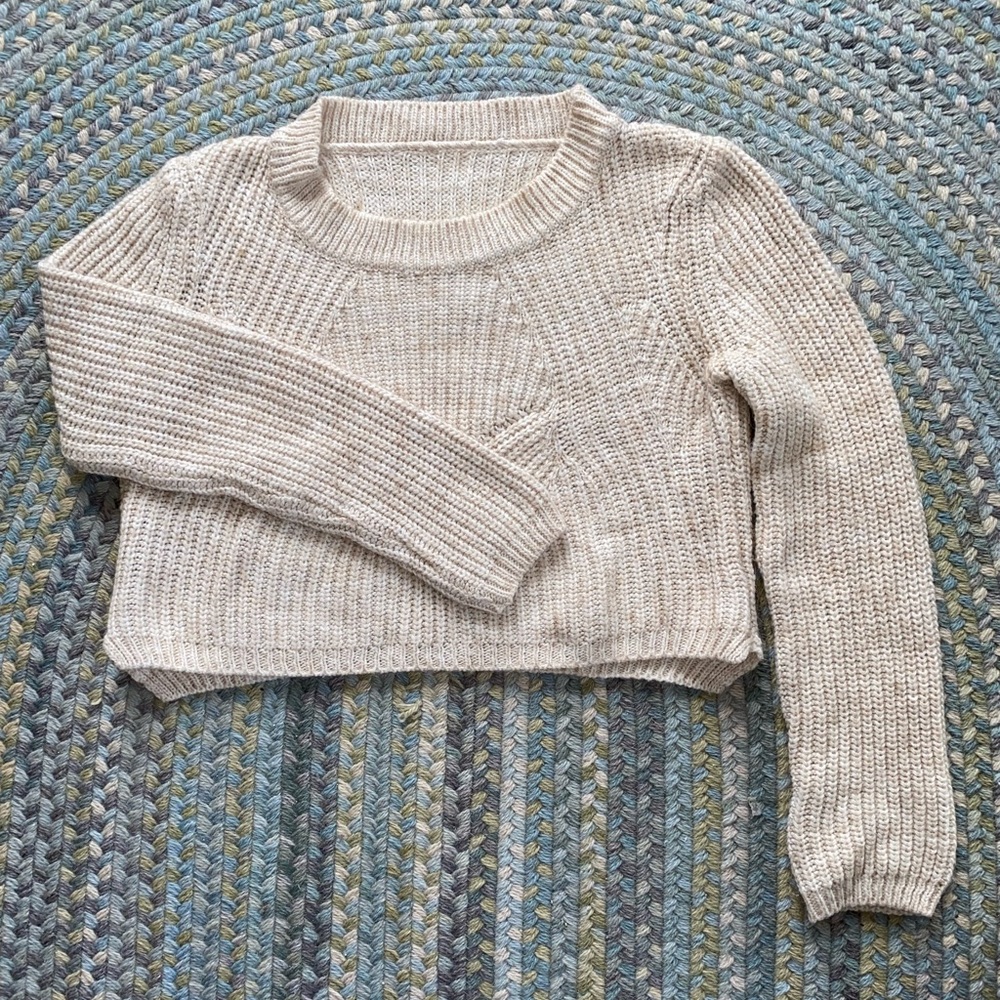Cropped Wool blend Sweater
